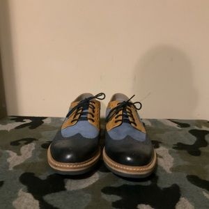 Clarks Men’s Pitney LIMIT Navy Blue Combination - Brogue Trendy & Smart Size 13